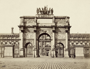 Lot 4016, Auction  119, Baldus, Edouard-Denis, Paris Arc du Carrousel with view of the Tuileries