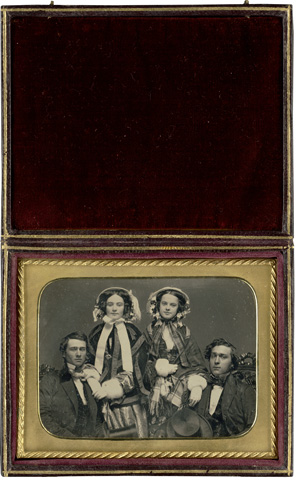 Lot 4044, Auction  119, Daguerreotypes & Ambrotypes, Portrait of two couples