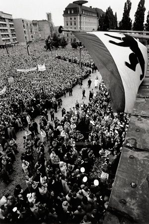 Lot 4207, Auction  119, McBride, Will, Vice president Lyndon B. Johnson holding a speech at Rathaus Schöneberg, West Berlin