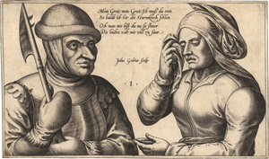 Los 5009 - Goltzius, Julius - Ein Soldat nimmt Abschied von seiner Frau  - 0 - thumb