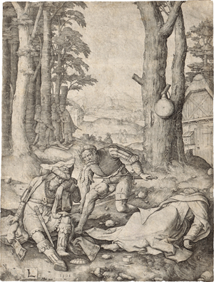 Lot 5139, Auction  119, Leyden, Lucas van, Mohammed und der schlafende Mönch Sergius