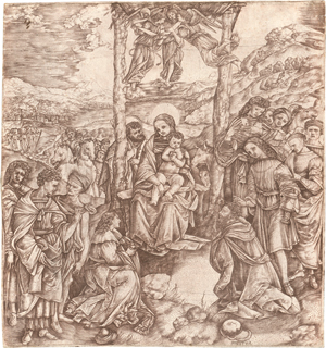 Lot 5210, Auction  119, Robetta, Christoforo di Michele, Die Anbetung der Heiligen Drei Könige