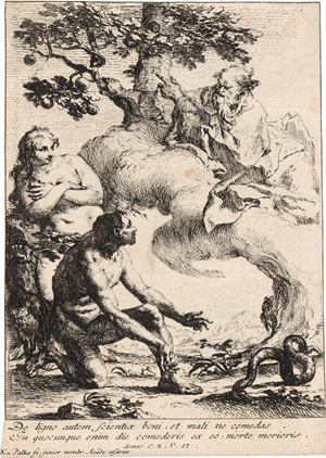 Lot 5269, Auction  119, Palko, Franz Xaver, Gottvater verbietet Adam und Eva vom Baum der Erkenntnis zu essen