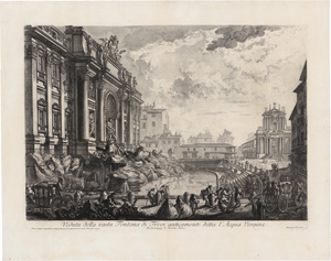 Lot 5273, Auction  119, Piranesi, Giovanni Battista, Veduta della vasta Fontana di Trevi