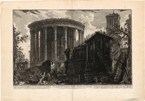 Lot 5275, Auction  119, Piranesi, Giovanni Battista, Veduta del tempio della Sibilla in Tivoli