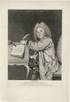 Lot 5300, Auction  119, Watteau, Antoine - nach, Bildnis des Komponisten Jean-Féry Rebel