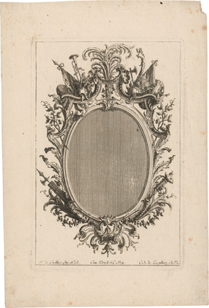 Lot 5447, Auction  119, Cuvilliés, François de, Spiegel, Plafonds und Kartuschen