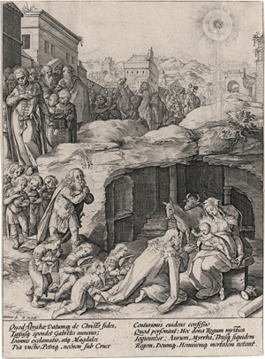 Lot 5477, Auction  119, Goltzius, Hendrick, Die Anbetung der Könige