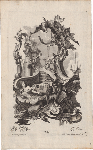 Lot 5503, Auction  119, Hertel, Johann Georg, Die vier Elemente