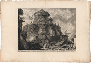 Lot 5532, Auction  119, Piranesi, Giovanni Battista, Veduta dell' avanzo del Sepolcro de' Scipioni...