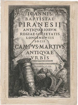 Lot 5534, Auction  119, Piranesi, Giovanni Battista, Ca. 19 Blatt aus verschiedenen Folgen 