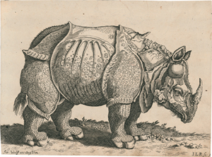 Lot 5543, Auction  119, Regenspurger, J. L., Rhinozeros