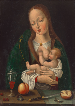 Lot 6004, Auction  119, Deutsch, 16. Jh. Maria stillend mit dem Kind