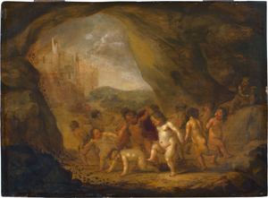 Lot 6011, Auction  119, Verwilt, François - zugeschrieben, um1660. Tanzende Putti in einer Felsenhöhle