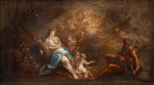 Lot 6021, Auction  119, Schmidt, Martin Johann, Demeter und Poseidon mit der Allegorie des Windes
