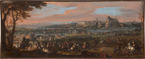 Lot 6032, Auction  119, Oberitalienisch - zugeschrieben, 1. Hälfte 18. Jh. Die Schlacht bei Cassano, 1705