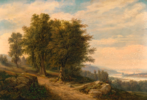 Lot 6073, Auction  119, Schoenbeck, Albert, Rheinlandschaft