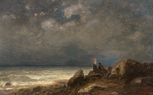 Lot 6144, Auction  119, Libert, Georg Emil, Gewitterstimmung an der dänischen Küste auf der Insel Bornholm