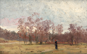 Lot 6163, Auction  119, Tübbecke, Paul Wilhelm, Herbststimmung im Park an der Ilm in Weimar