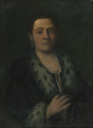 Lot 6278, Auction  119, Venezianisch, 17. Jh. Bildnis einer Dame im Hermelin mit Perlenkette