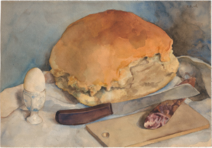 Lot 6347, Auction  119, Burchartz, Max, Stilleben mit Brotzeit