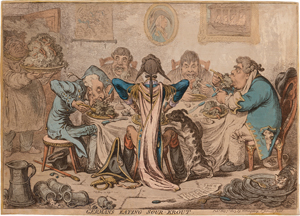 Lot 6407, Auction  119, Gillray, James, Germans eating Sour-Krout