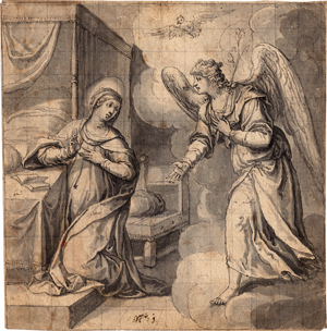 Lot 6517, Auction  119, Kager, Johann Matthias, Die Verkündigung an Maria