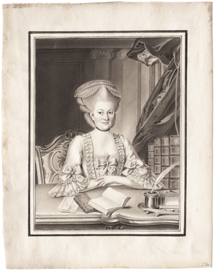 Lot 6612, Auction  119, Steinel, Prokop, Bildnis Frau von Bretano an ihrem Schreibtisch