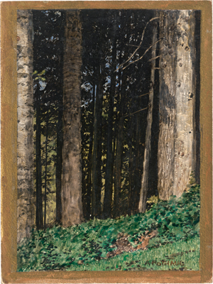 Lot 6931, Auction  119, Rothaug, Alexander, Waldlandschaft / Dunkler Wald