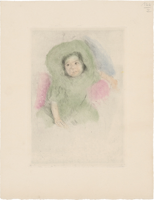 Lot 7045, Auction  119, Cassatt, Mary, Margot wearing a Bonnet