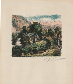 Lot 7062, Auction  119, Corinth, Lovis, Alphütte