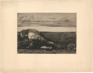 Lot 7179, Auction  119, Kollwitz, Käthe, Beim Dengeln; Die Pflüger; Die Gefangenen