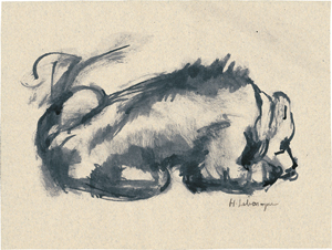 Lot 7194, Auction  119, Lebasque, Henri, Liegender Hund