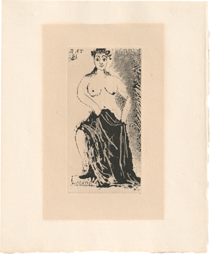 Lot 7280, Auction  119, Picasso, Pablo, Une Maja Posant sur un Piédestal