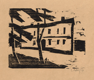 Lot 8056, Auction  119, Schmidt-Rottluff, Karl, Haus hinter Bäumen