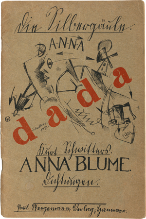 Lot 8081, Auction  119, Schwitters, Kurt, Anna Blume. Dichtungen