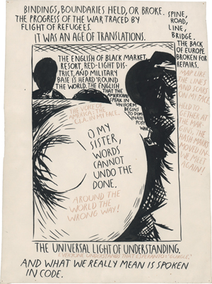 Lot 8280, Auction  119, Pettibon, Raymond, Oh my sister, words cannot undo the done