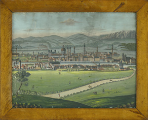 Lot 97, Auction  120, Innsbruck, Großformatige Vedute. Gouache auf Karton.