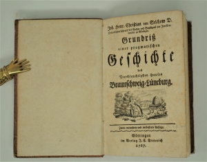 Lot 244, Auction  120, Selchow, Johann Heinrich Christian, Grundriß einer pragmatischen Geschichte des Hauses Braunschweig-Lüneburg