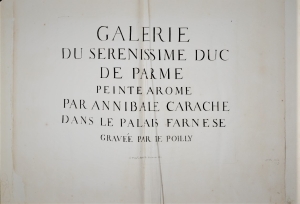 Lot 1218, Auction  120, Carracci, Annibale und Poilly, Nicolas de - Illustr., Galerie Du Serenissime Duc de Parme 