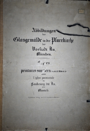 Lot 1224, Auction  120, Eggert, Franz Xaver, Die Glasgemälde der neuerbauten Mariahilf-Kirche