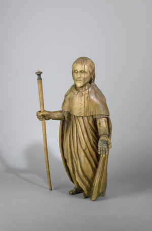Lot 1512, Auction  120, Blinder Zauberer,  4-teilige Figur aus geschnitztem Lindenholz 
