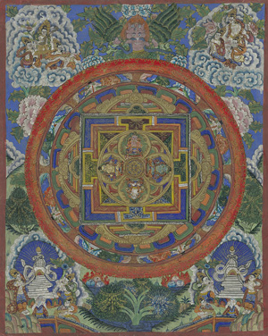 Lot 1533, Auction  120, Mandala-Thangka, Meditations-Rollbild des tantrischen Buddhismus 