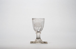Lot 1669, Auction  120, Memento mori, Kelchglas mit Gravur