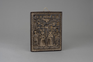 Lot 1687, Auction  120, Kreuzigung-Wachstafel, Abguss einer Relieftafel mit der Darstellung der Kreuzigung Christi von 1587. 