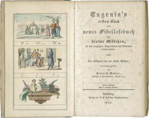 Lot 2208, Auction  120, Müller, Heinrich, Eugenia's erstes Buch oder neues Fibellesebuch für kleine Mädchen