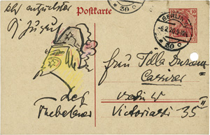 Los 2344 - Lasker-Schüler, Else - 12 Briefe, 1 Postkarte, 1 Gedicht - 1 - thumb