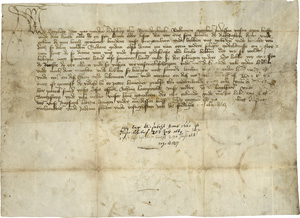 Lot 2445, Auction  120, Stephan, Bischof von Brandenburg, Urkunde 1457