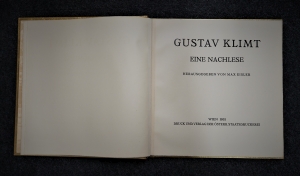 Los 3543 - Klimt, Gustav und Eisler, Max - Eine Nachlese. Herausgegeben von Max Eisler - 5 - thumb
