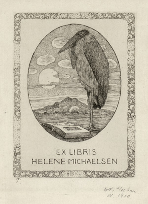 Lot 3870, Auction  120, Vogeler, Heinrich, Ex Libris Helene Michaelsen